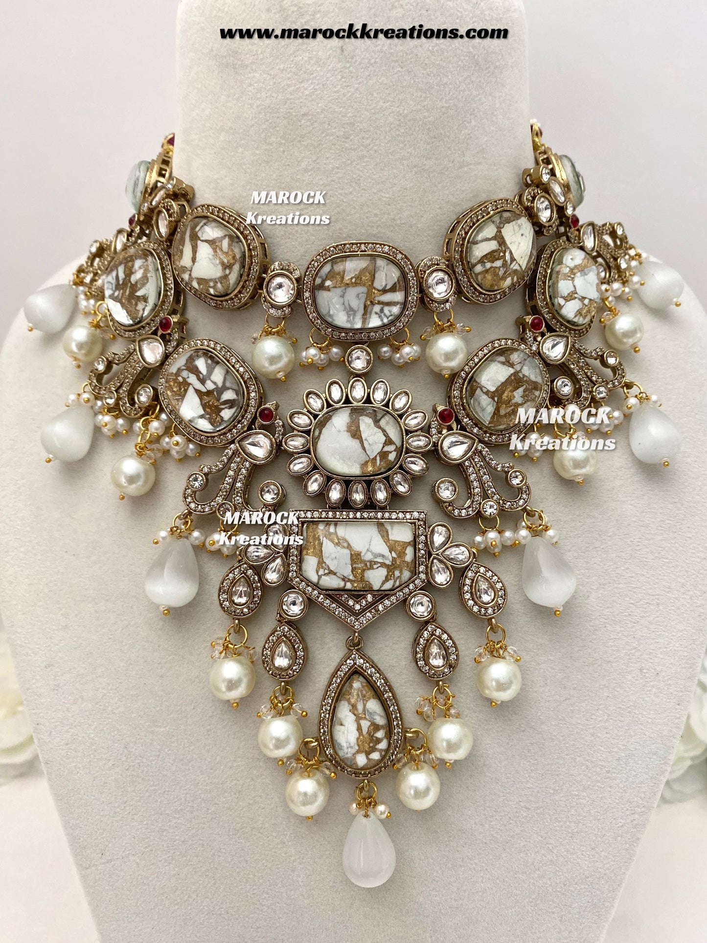 Jane Sabyasachi inspired Premium Quality  Kundan statement necklace set