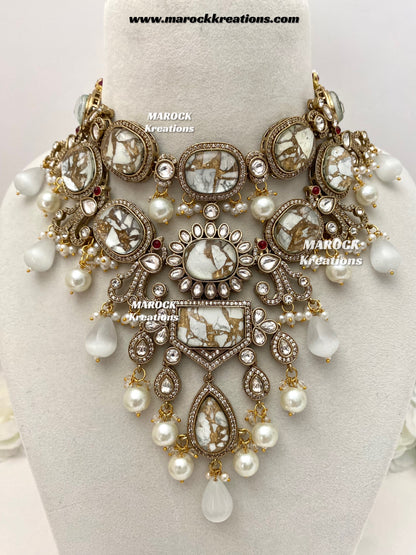Jane Sabyasachi inspired Premium Quality  Kundan statement necklace set