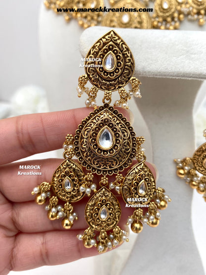 Mahreen Premium Quality Gold Plated Bridal set