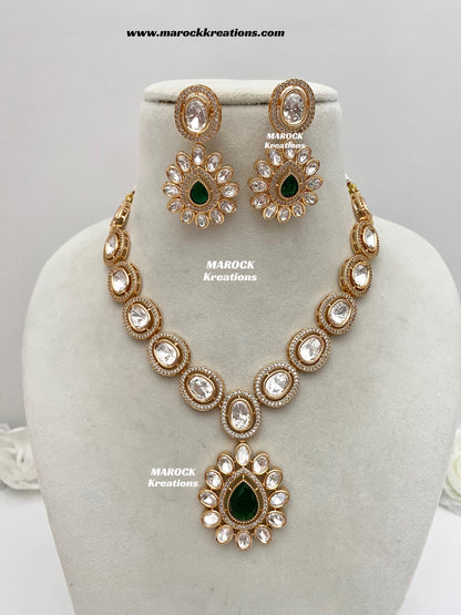 Mariam Tyani inspired Premium Quality Kundan Necklace set