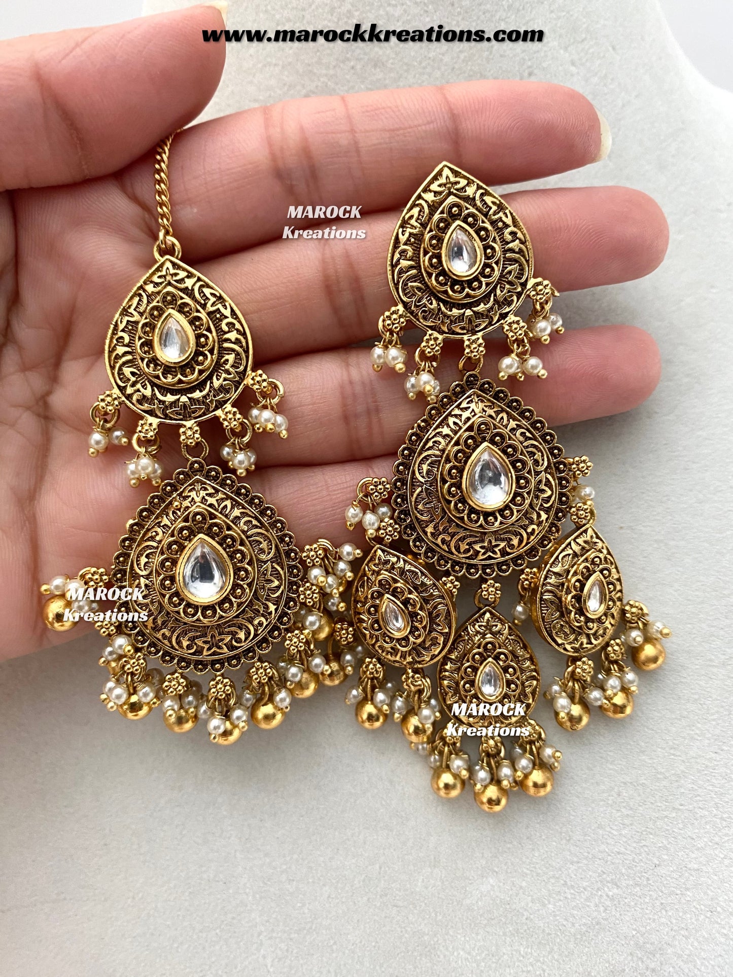 Mahreen Premium Quality Gold Plated Bridal set
