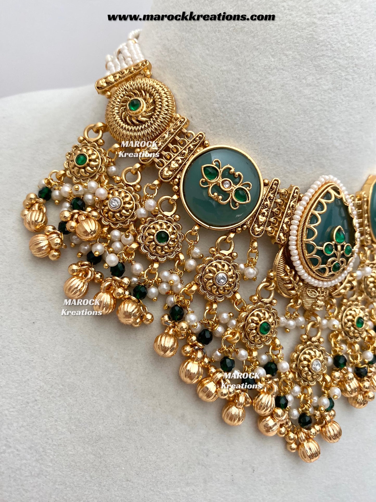 Kirat Premium Quality exclusive Gold Plated heritage necklace set