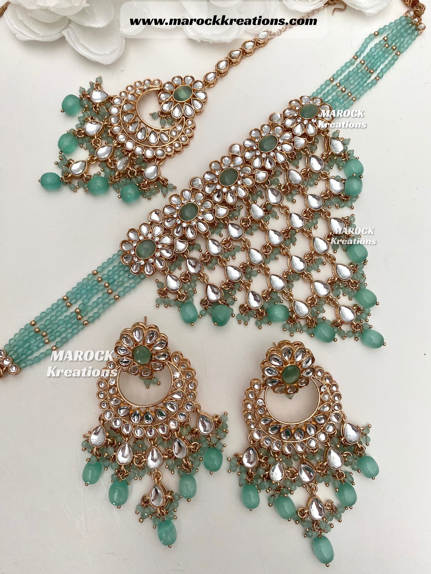 Yasmin premium quality Kundan Statement Choker set