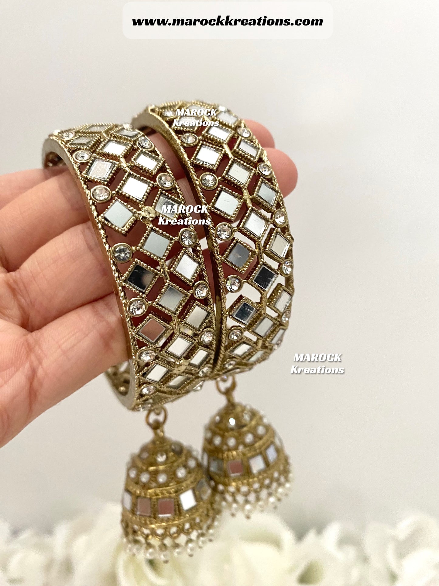 Navya Mirror Jhumki Kade