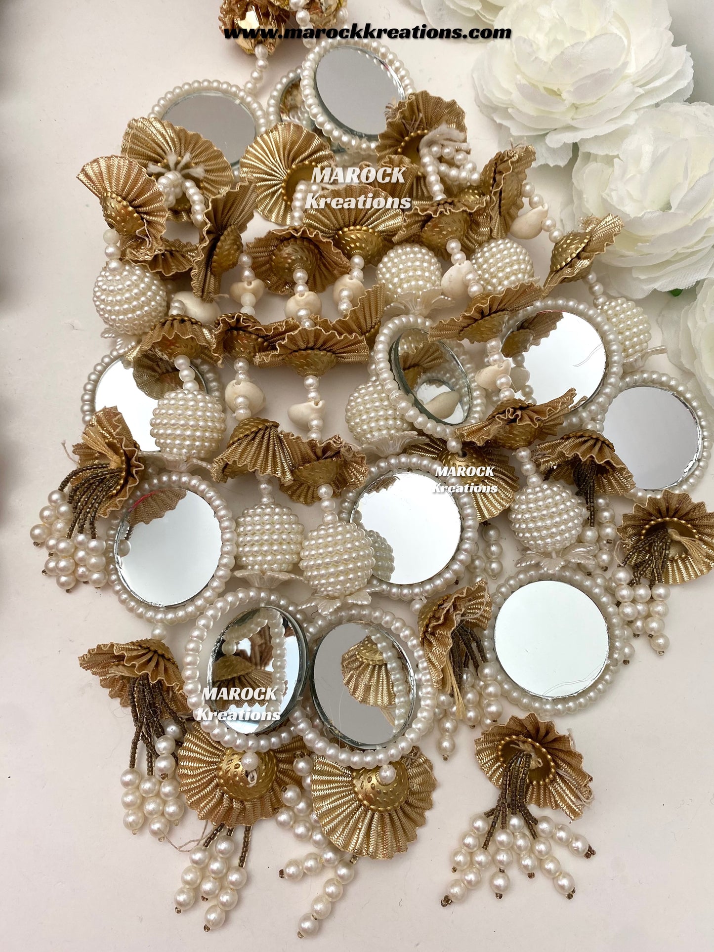 Traditional gotta patti heavy look Parandi with lace /Hair dori/Jago braid accessories
