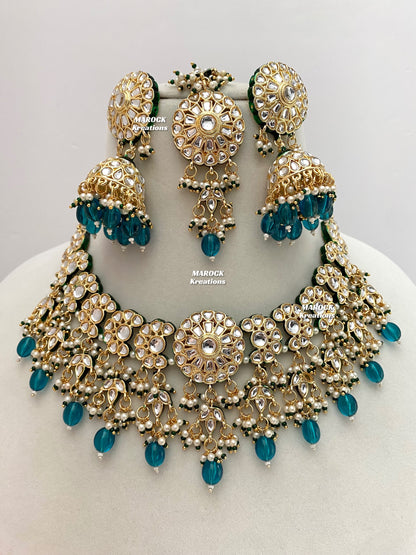 Premium Quality Thappa Kundan Statement Necklace sets