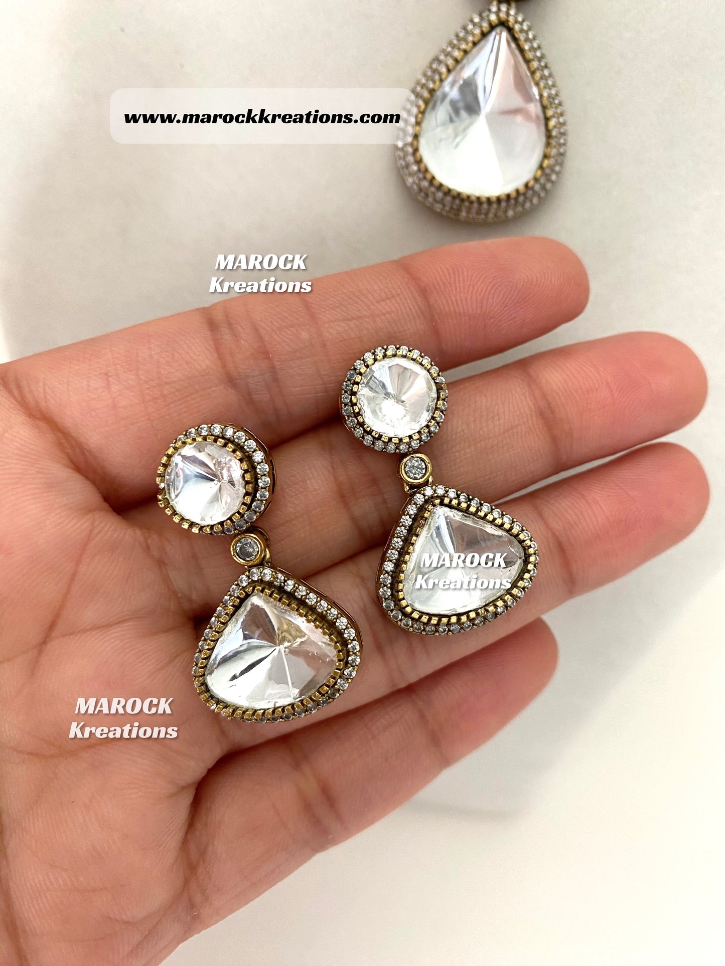 Premium Quality Moissanite Kundan Necklace set