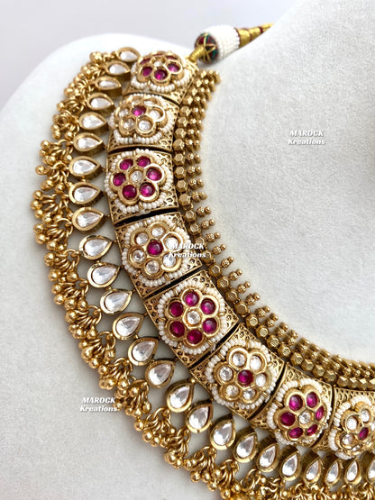 Ishita Tyani inspired gold plated Kundan exclusive Necklace set