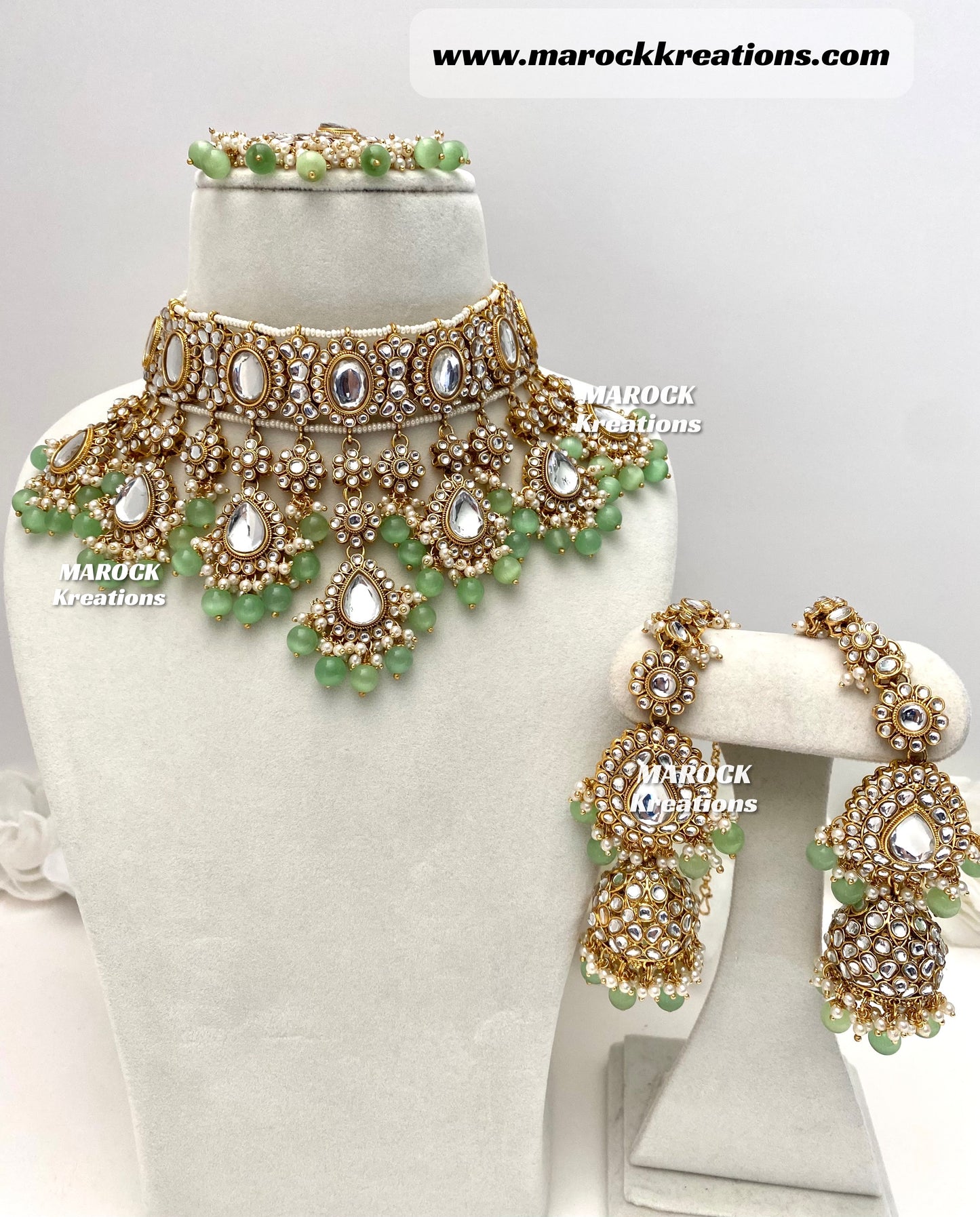 Reet Premium Quality Kundan Statement Necklace set/Bridal set