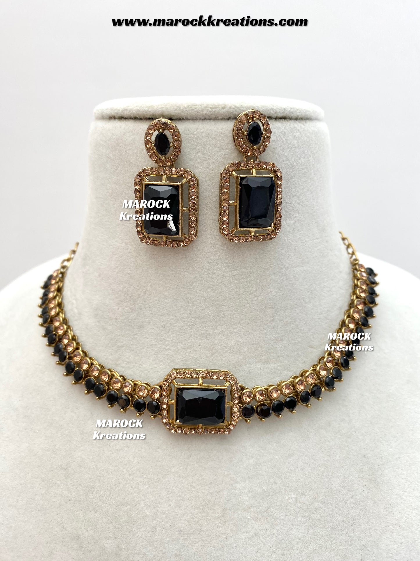 Rabiya Bollywood style Polki Choker/Necklace set