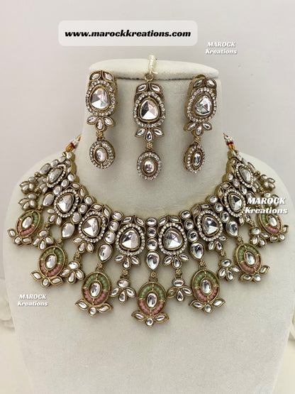 Noor Kundan Statement Necklace set