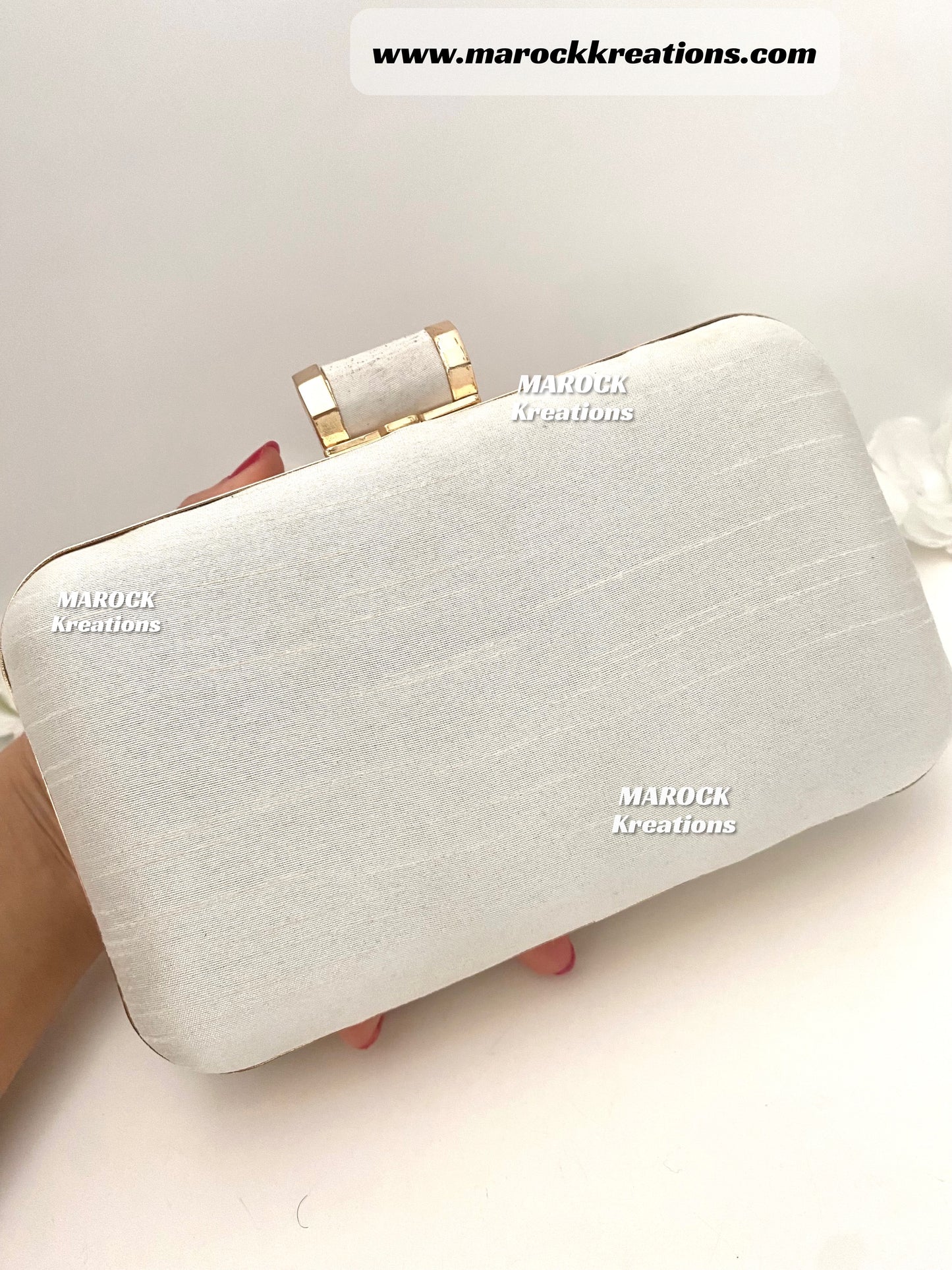 Handcrafted Clutch/Evening Bag/Purse (Back side plain)