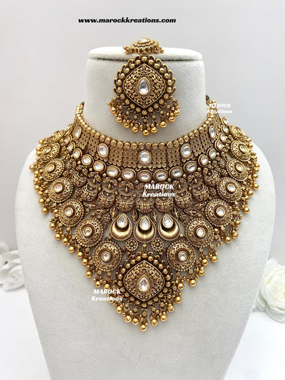 Manara Premium Quality Gold Plated Bridal set