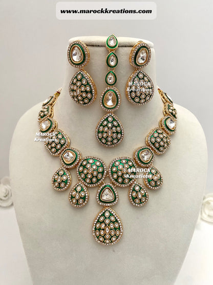 Rubina Bollywood style Premium Quality Kundan exclusive Necklace set