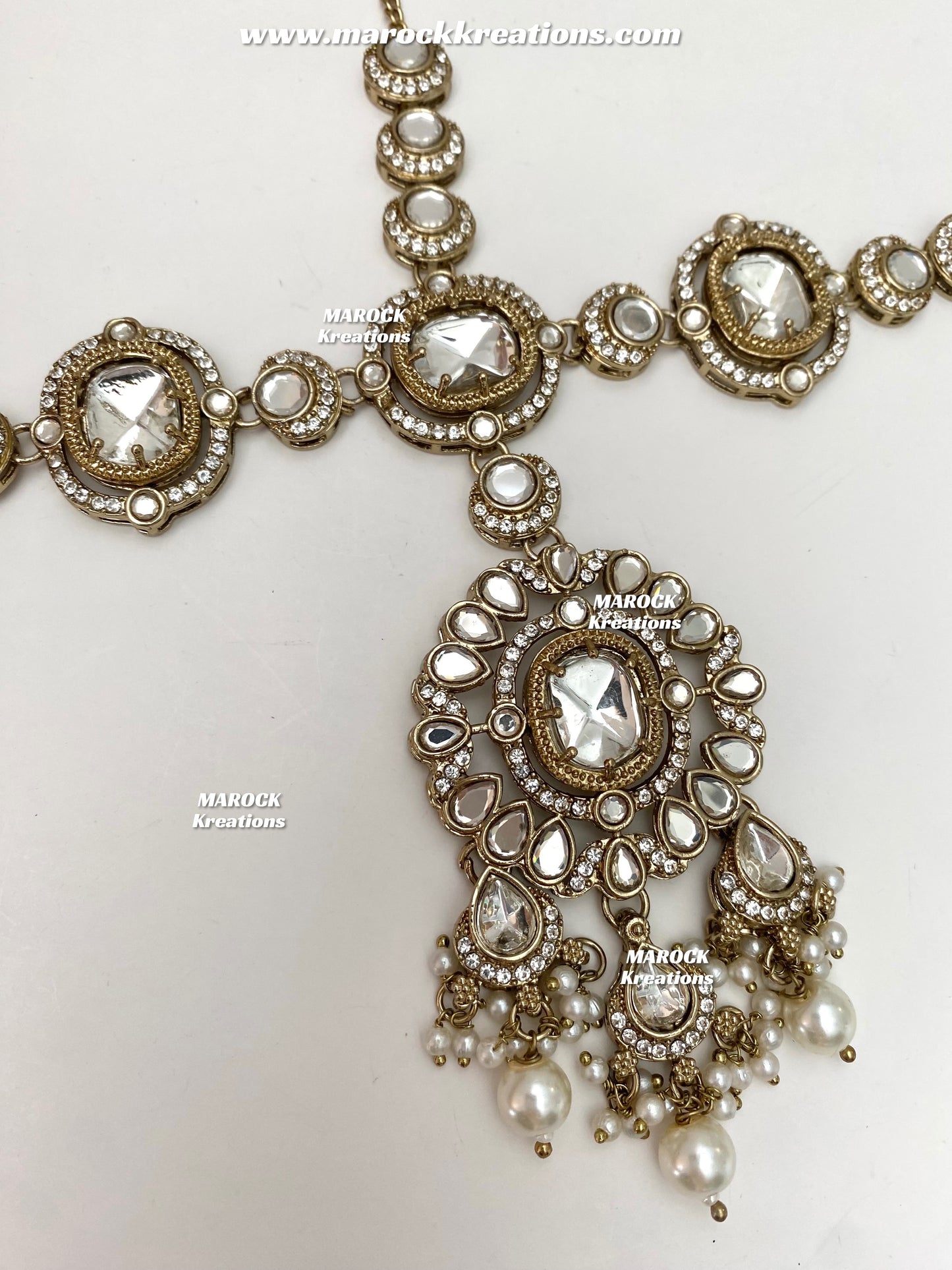 Samantha Premium Quality uncut kundan Statement Bridal set