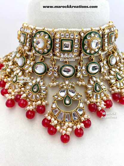 Mehak Premium Quality Kundan Statement Necklace set