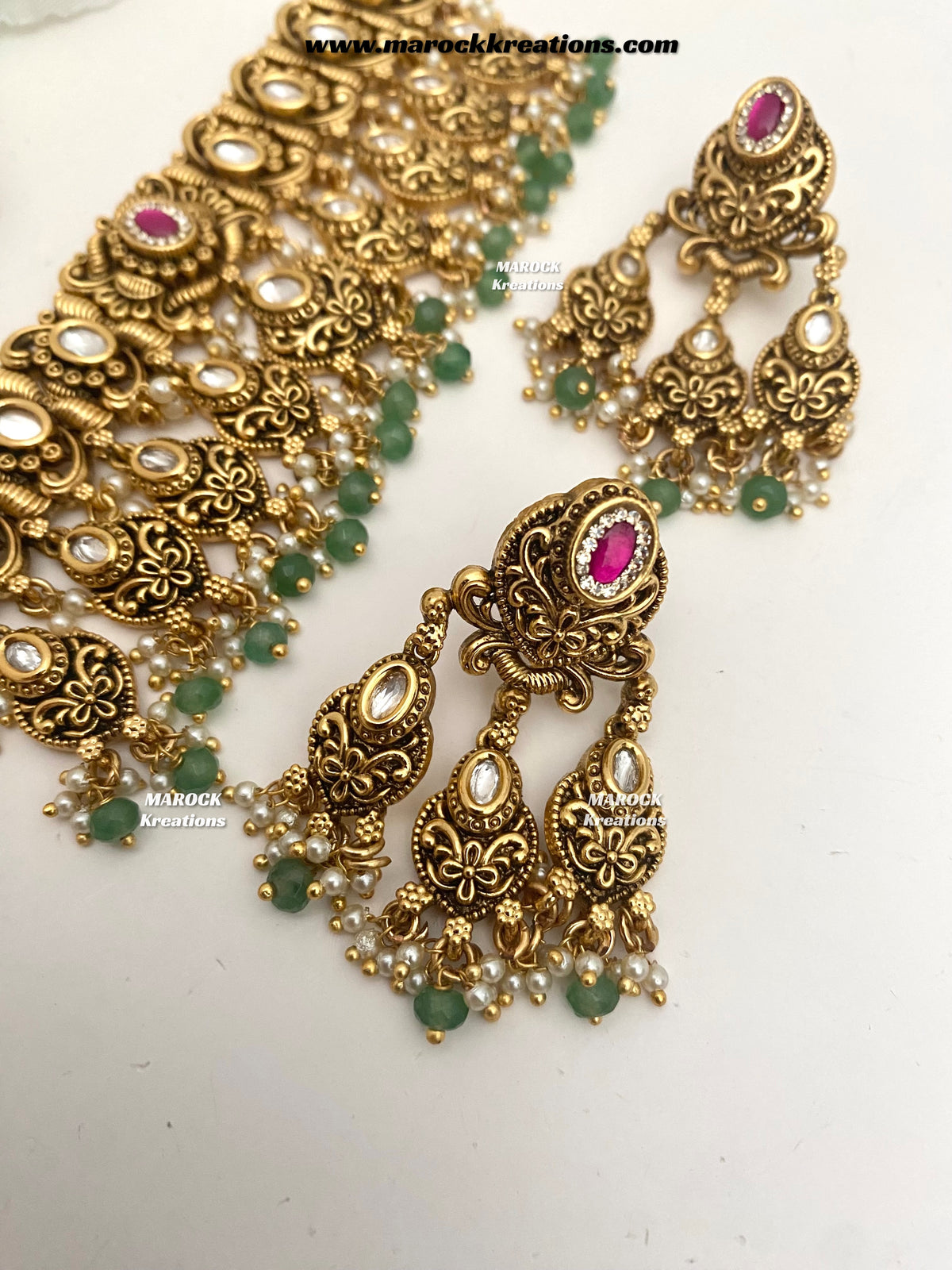Robin Premium Quality Gold Plated Rajwadi choker set