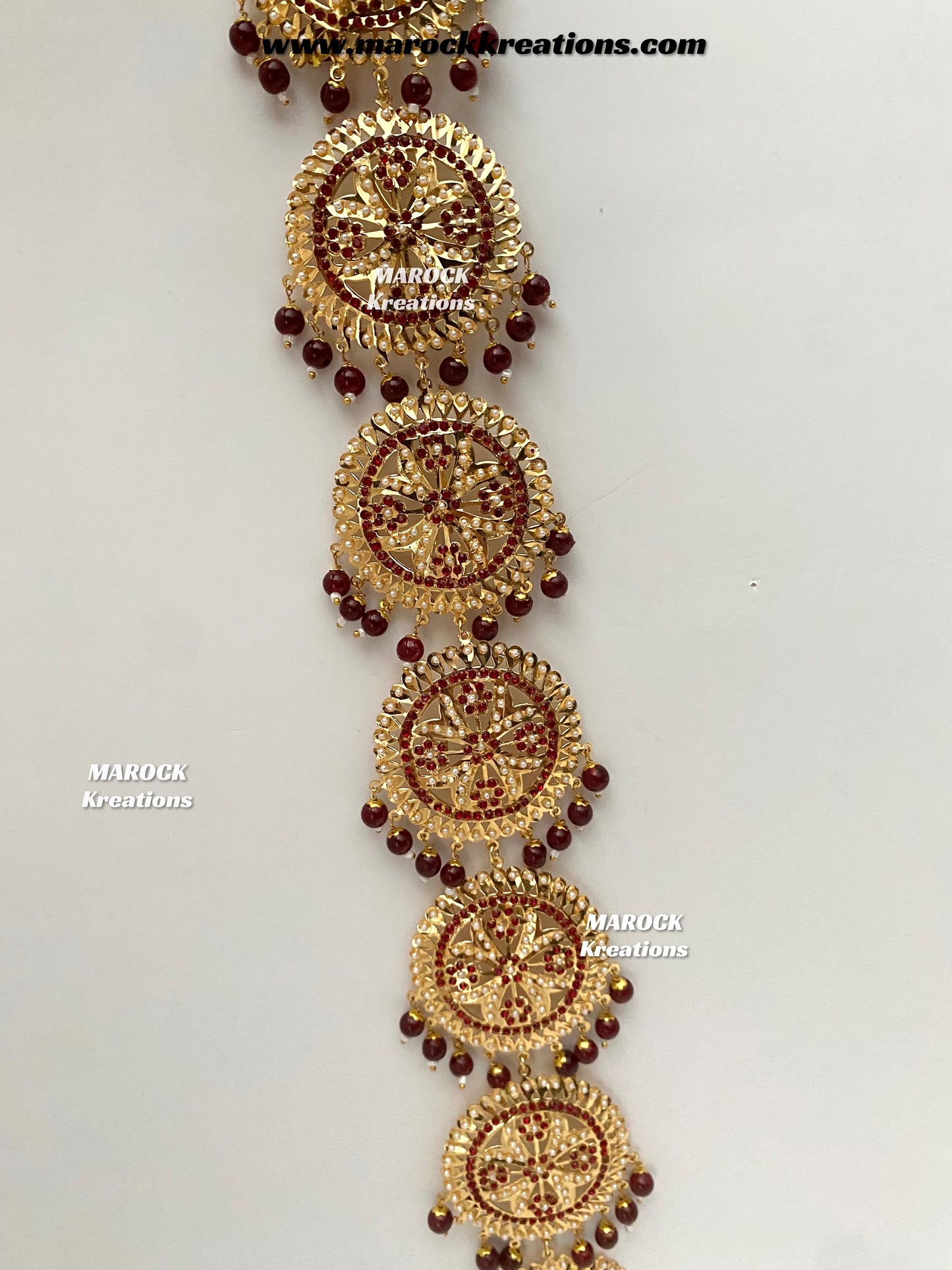 Gold plated Jadau Braid Jewelry/Choti