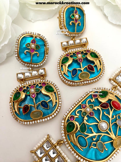 Swati Premium Quality sabyasachi inspired Statement kundan choker set