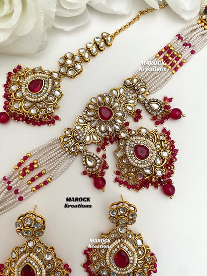 Mahima Premium Quality Kundan Choker set