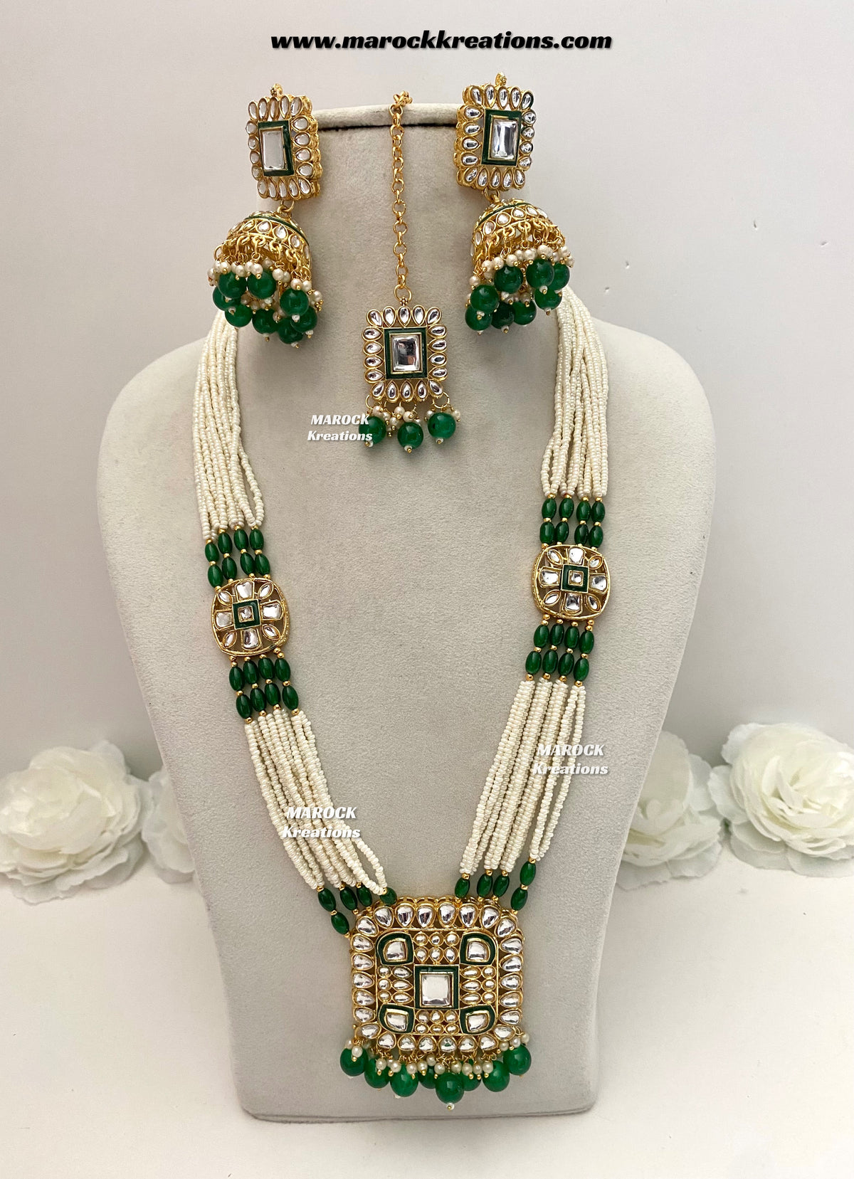Prashi Kundan Rani haar set