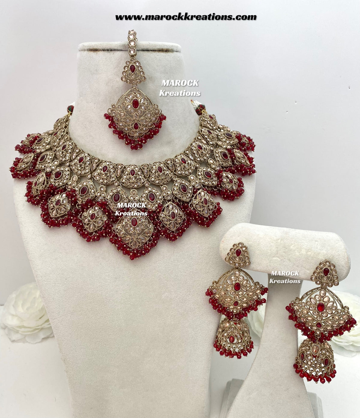 Shradha Polki Statement Necklace set/Bridal set
