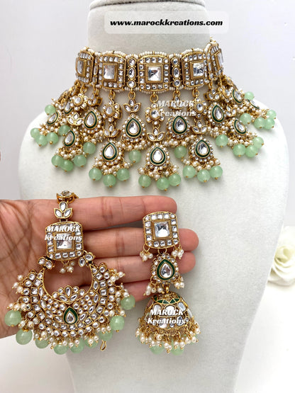 Zoya Premium Quality Kundan Statement Necklace set