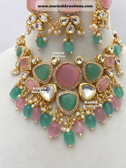 Kundan Statement Necklace set