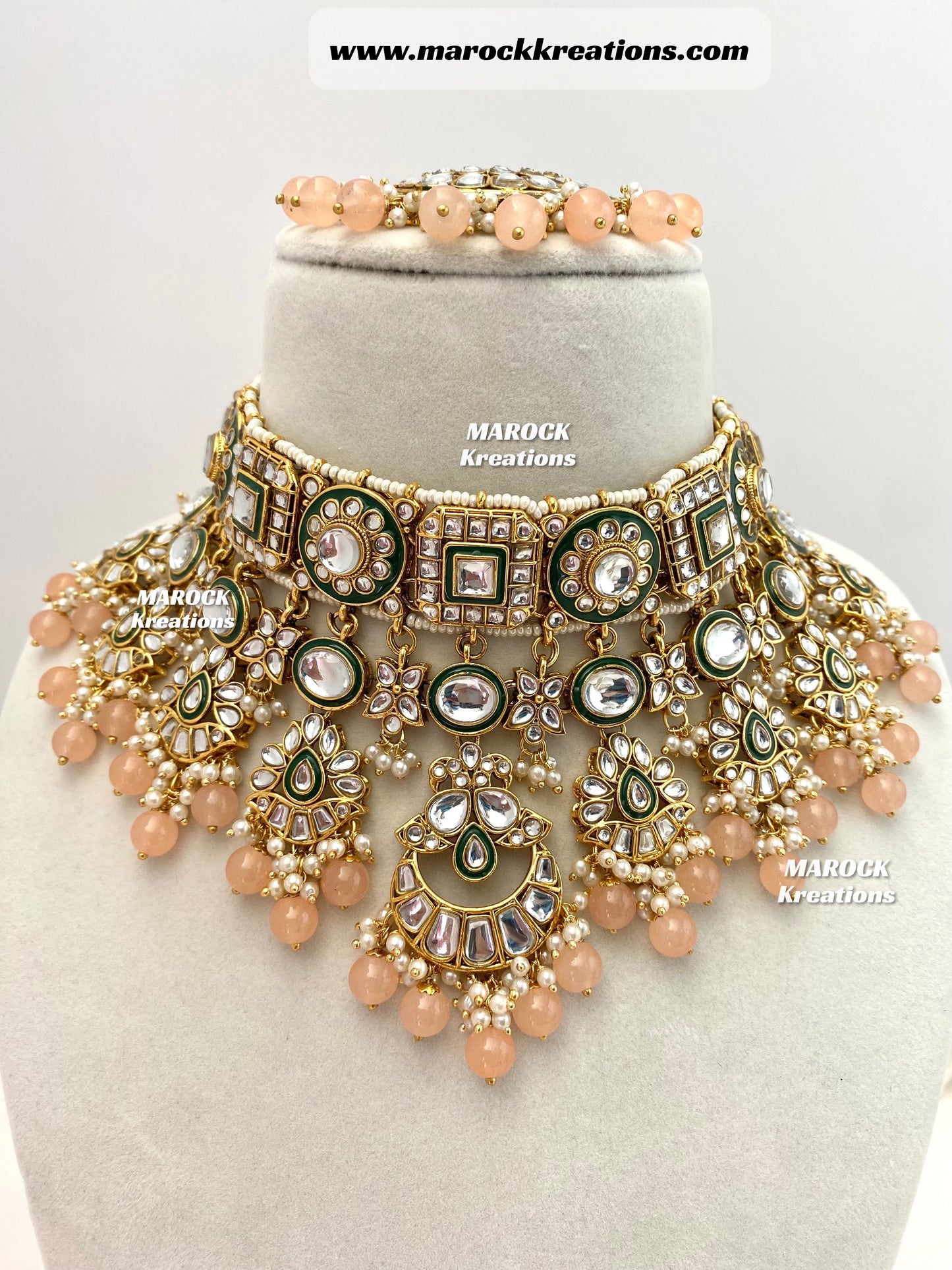 Mehak Premium Quality Kundan Statement Necklace set