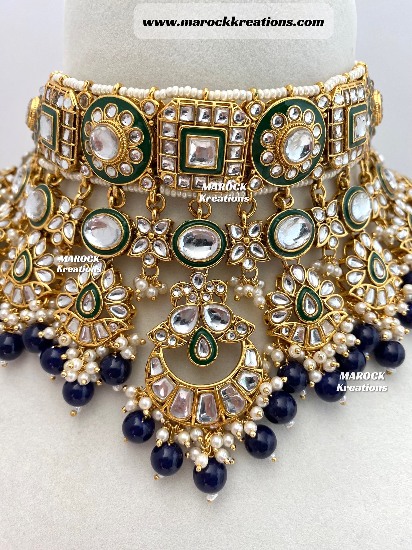 Mehak Premium Quality Kundan Statement Necklace set