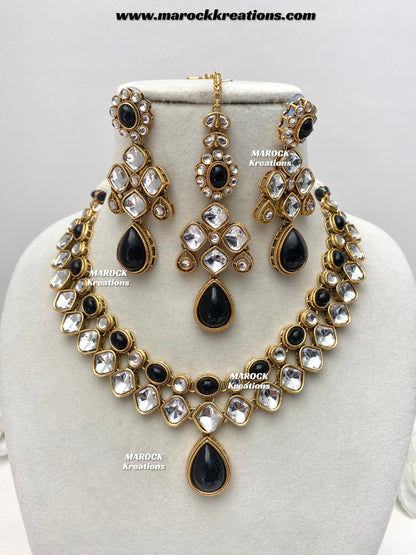 Romana Premium Quality Kundan Statement Necklace set