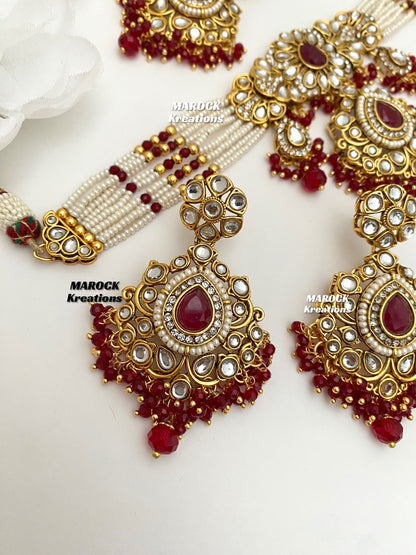 Mahima Premium Quality Kundan Choker set