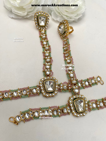 Manvi Premium Quality Kundan Bridal set