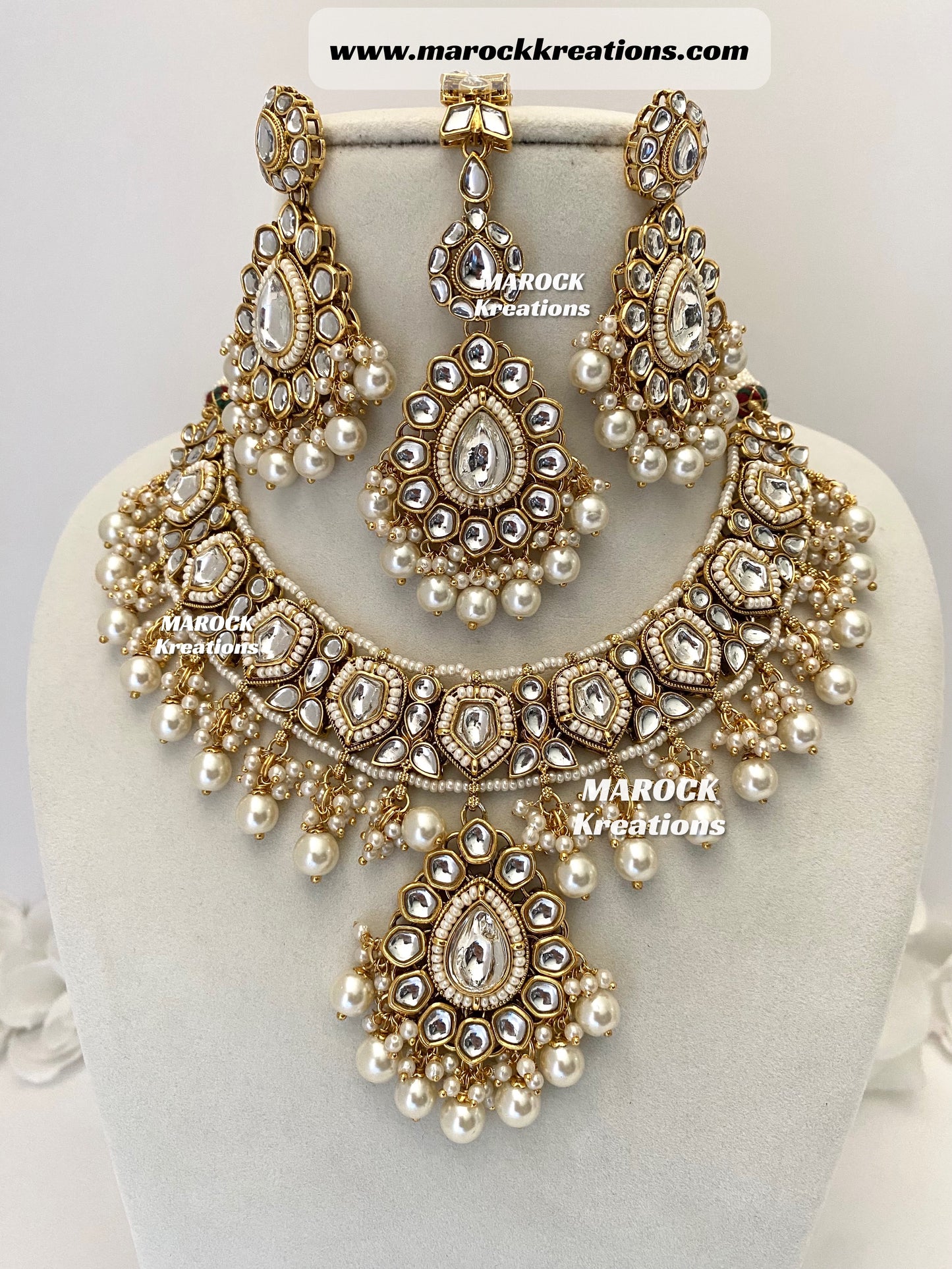 Sania Premium Quality Kundan Necklace set