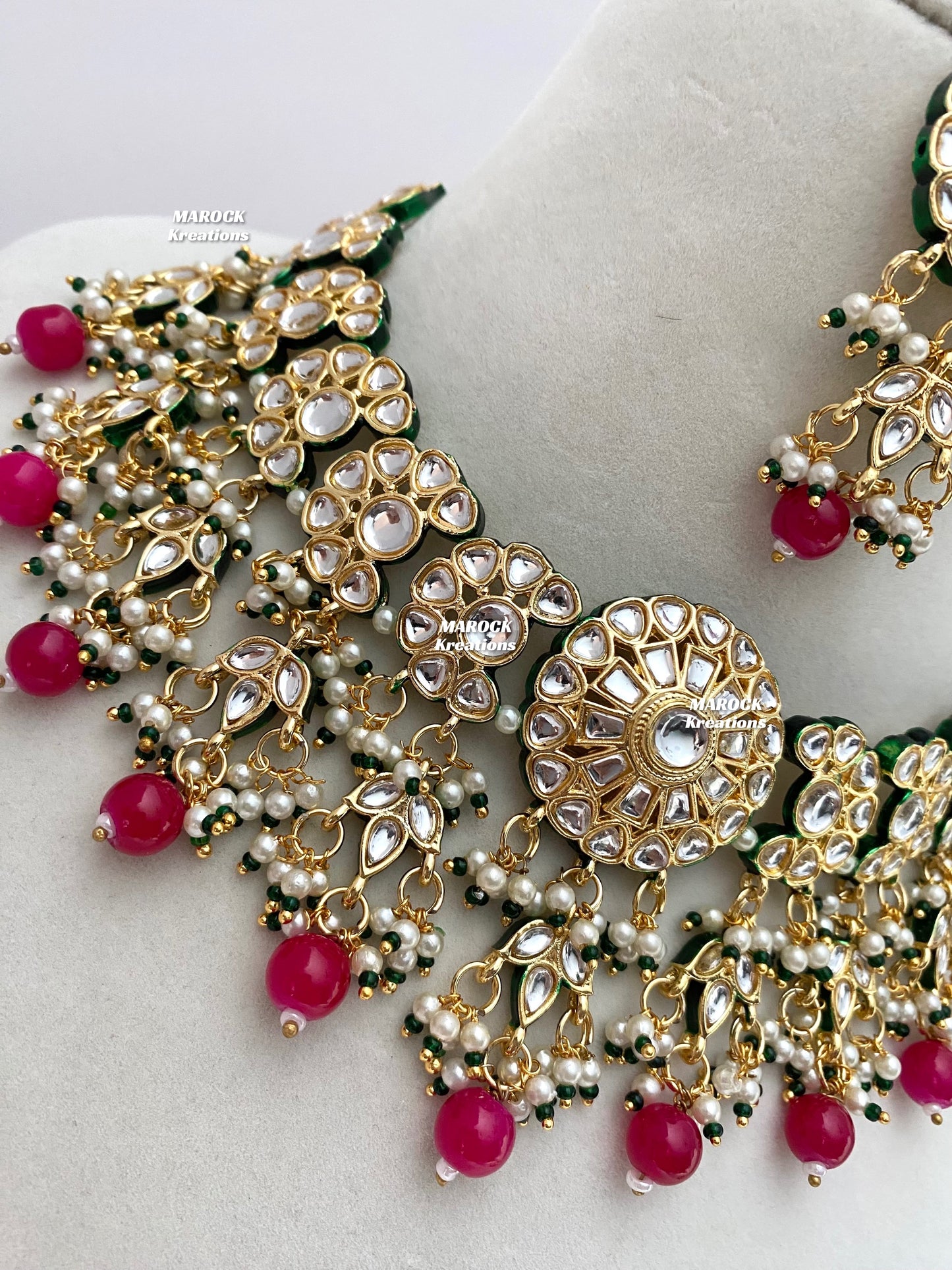 Premium Quality Thappa Kundan Statement Necklace sets