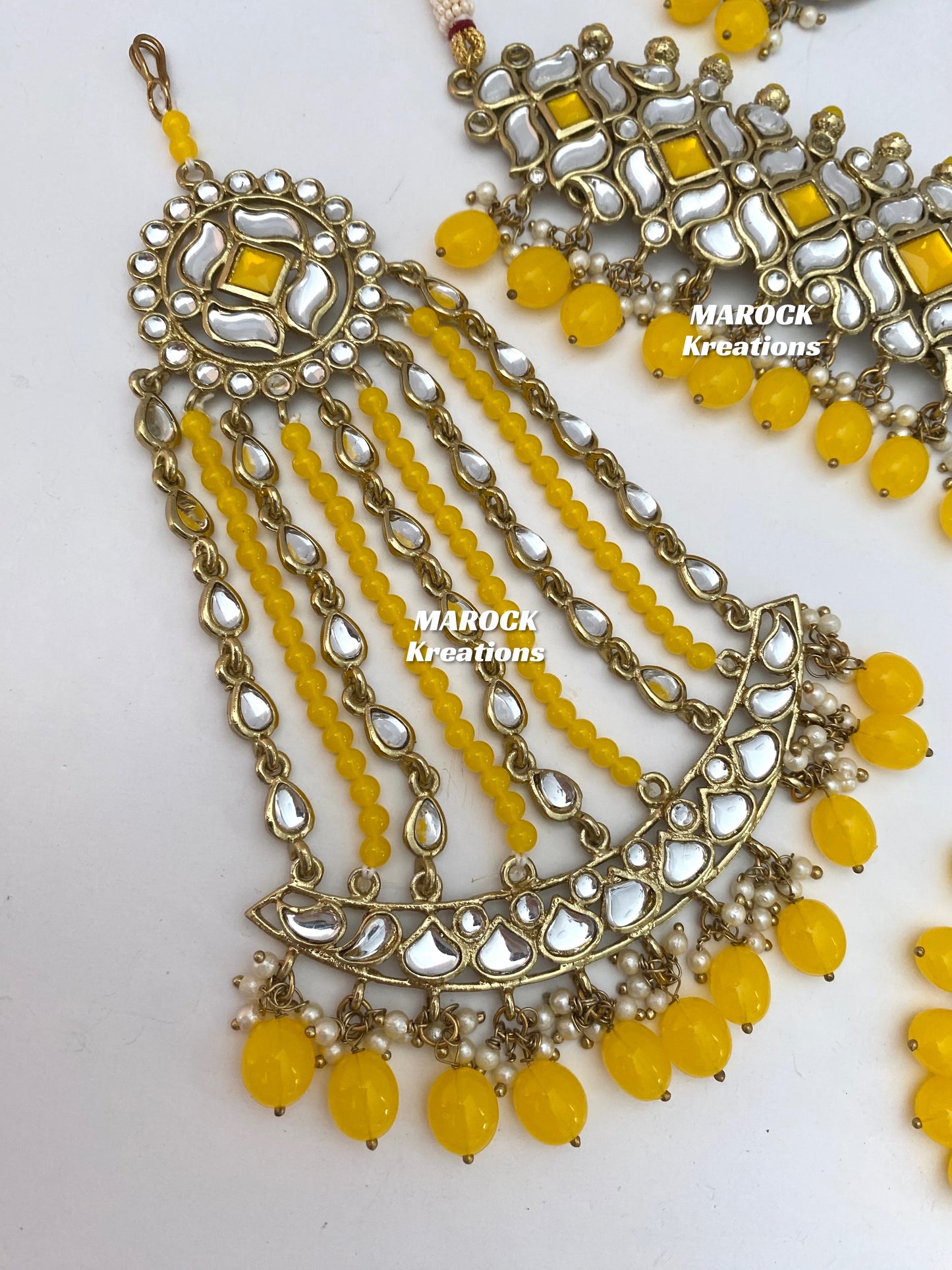 Kundan Choker set with Jhoomer/Passa/Side head piece