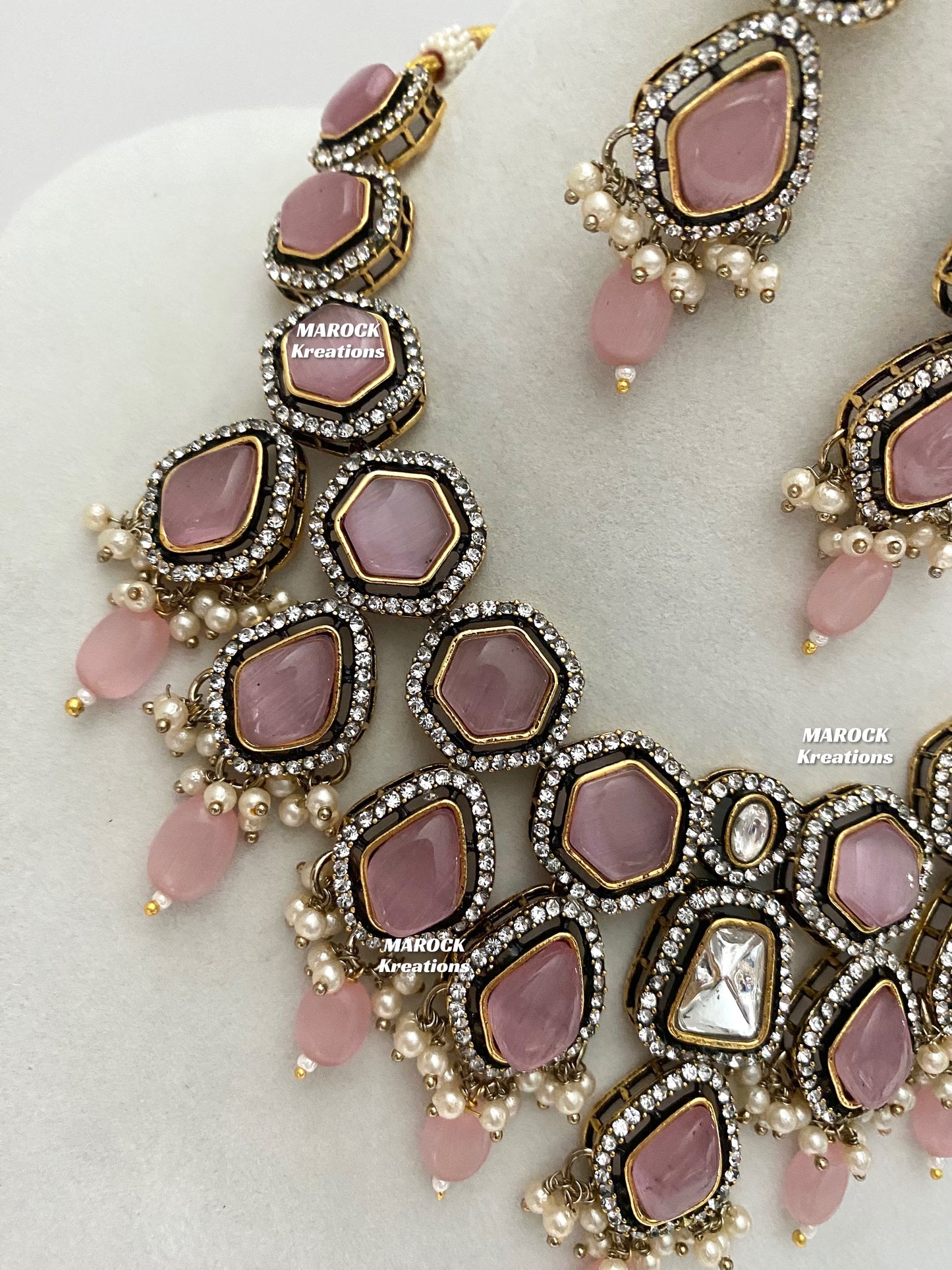 Smita Victorian Kundan Statement Necklace set