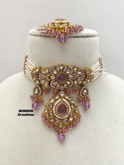 Mahima Premium Quality Kundan Choker set