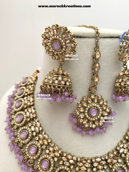 Sameera Polki Necklace set
