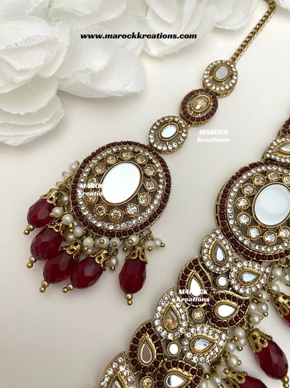 Resmin Premium Quality Mirror Choker set