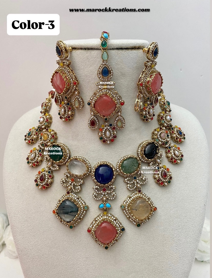 Niharika Sabyasachi inspired Premium Quality Kundan statement choker/necklace set