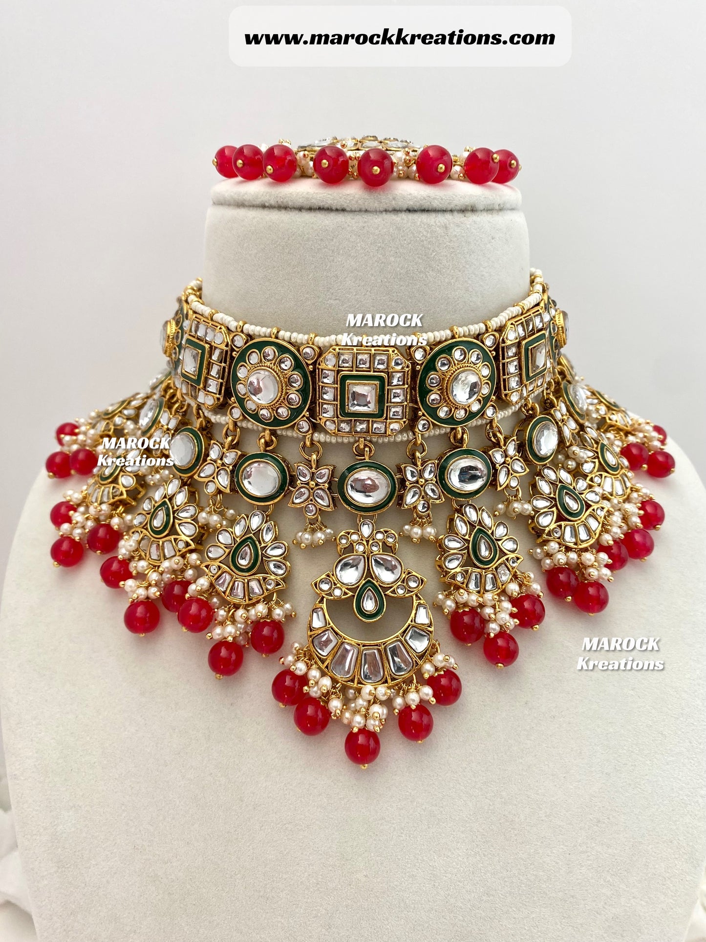 Mehak Premium Quality Kundan Statement Necklace set