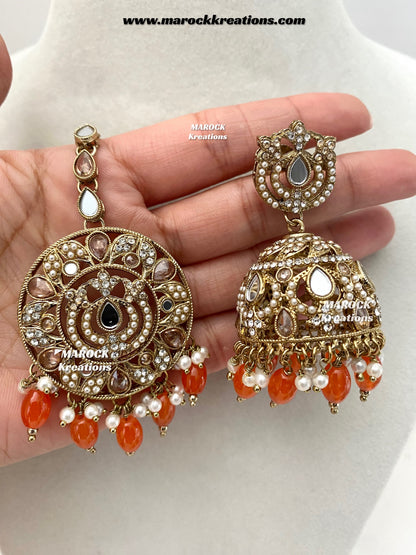 Premium Quality Mirror necklace set