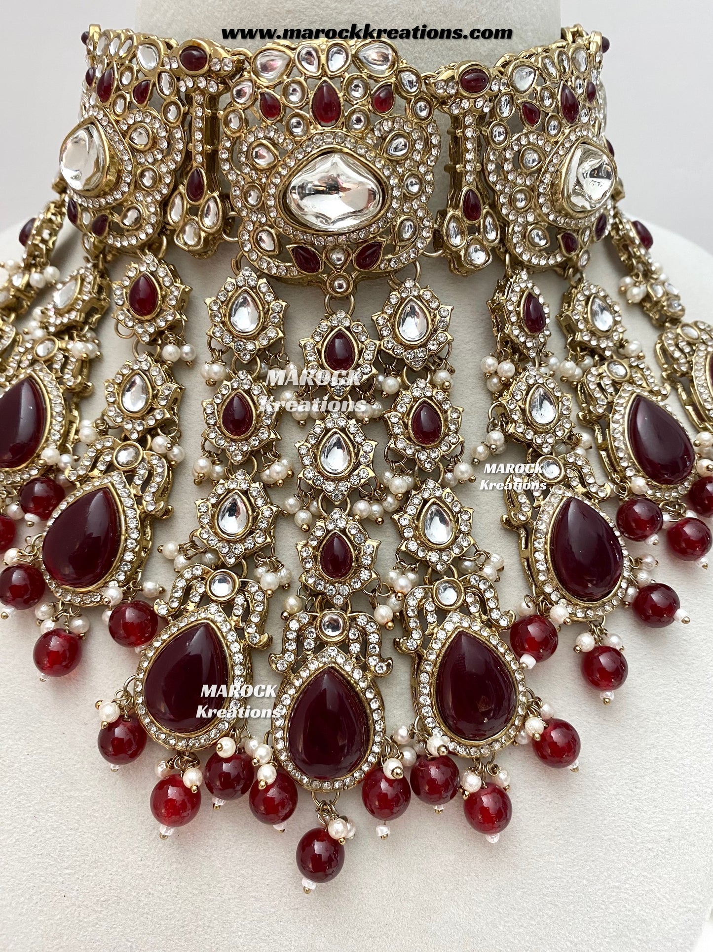 Premium Quality Kundan Statement Bridal set