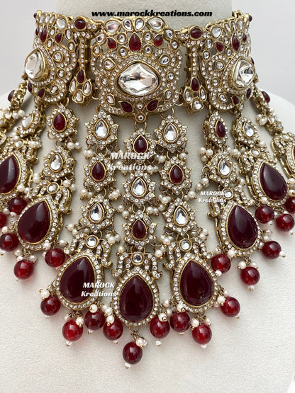 Premium Quality Kundan Statement Bridal set