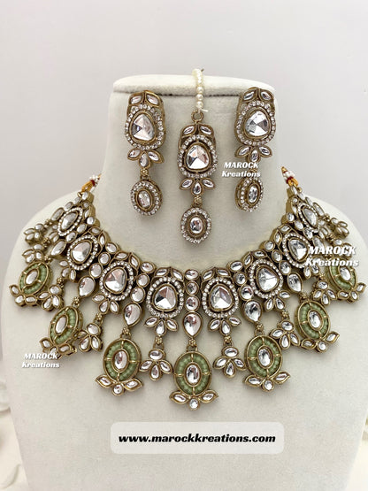 Noor Kundan Statement Necklace set