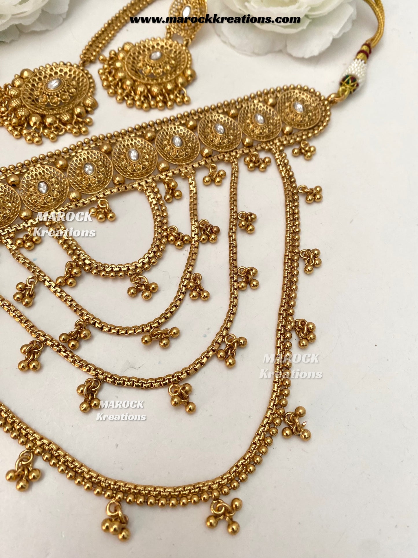 Sadia Premium Quality Gold plated statement choker set