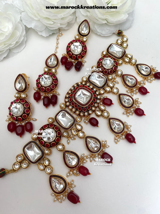Saliha Premium Quality uncut Kundan choker set