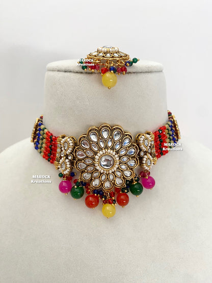 Ginni Premium Quality Kundan choker set