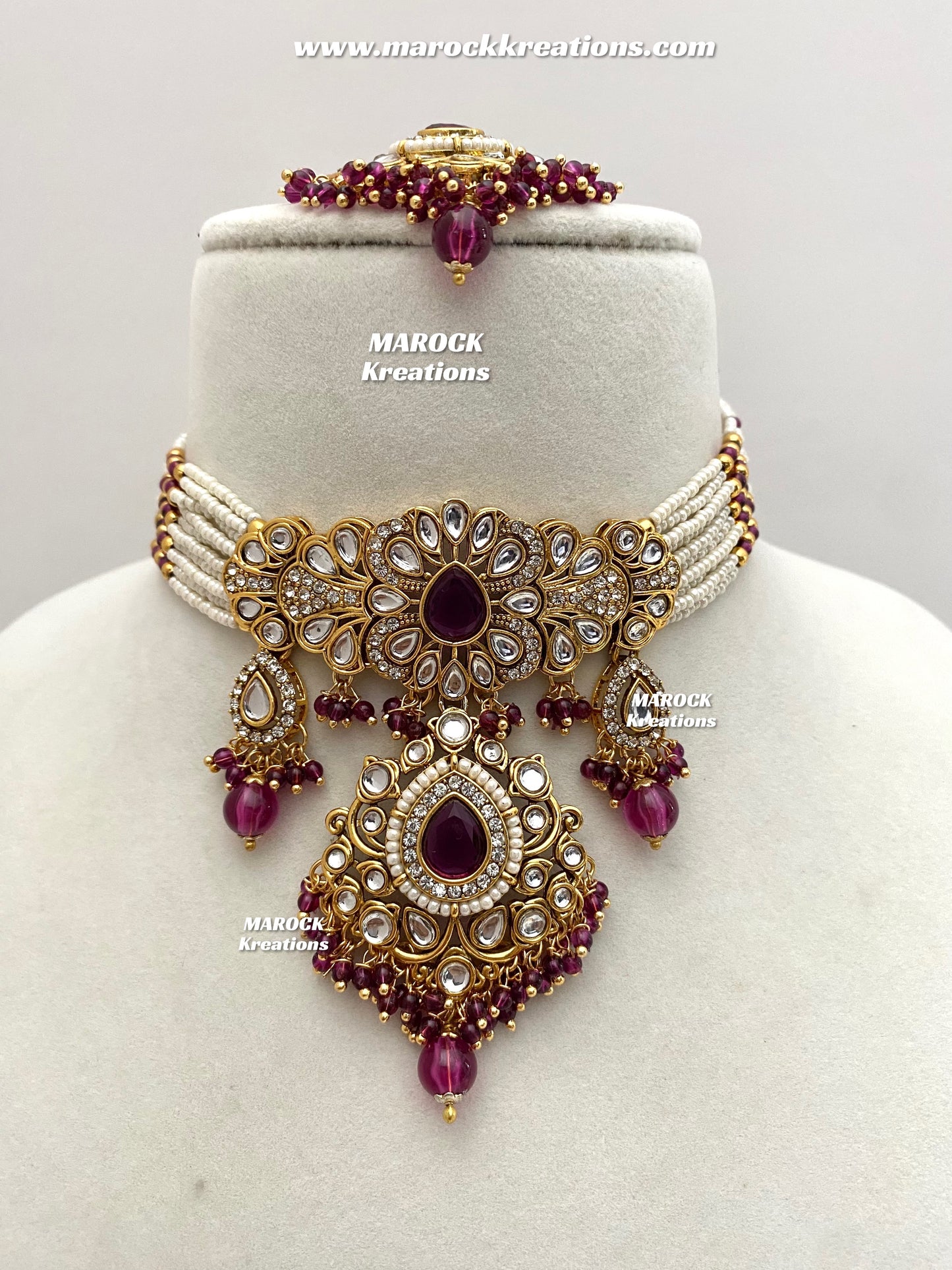 Mahima Premium Quality Kundan Choker set